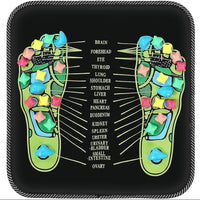 Foot Acupressure Massage Mat with Stones, 13.78 X 13.78 Inches